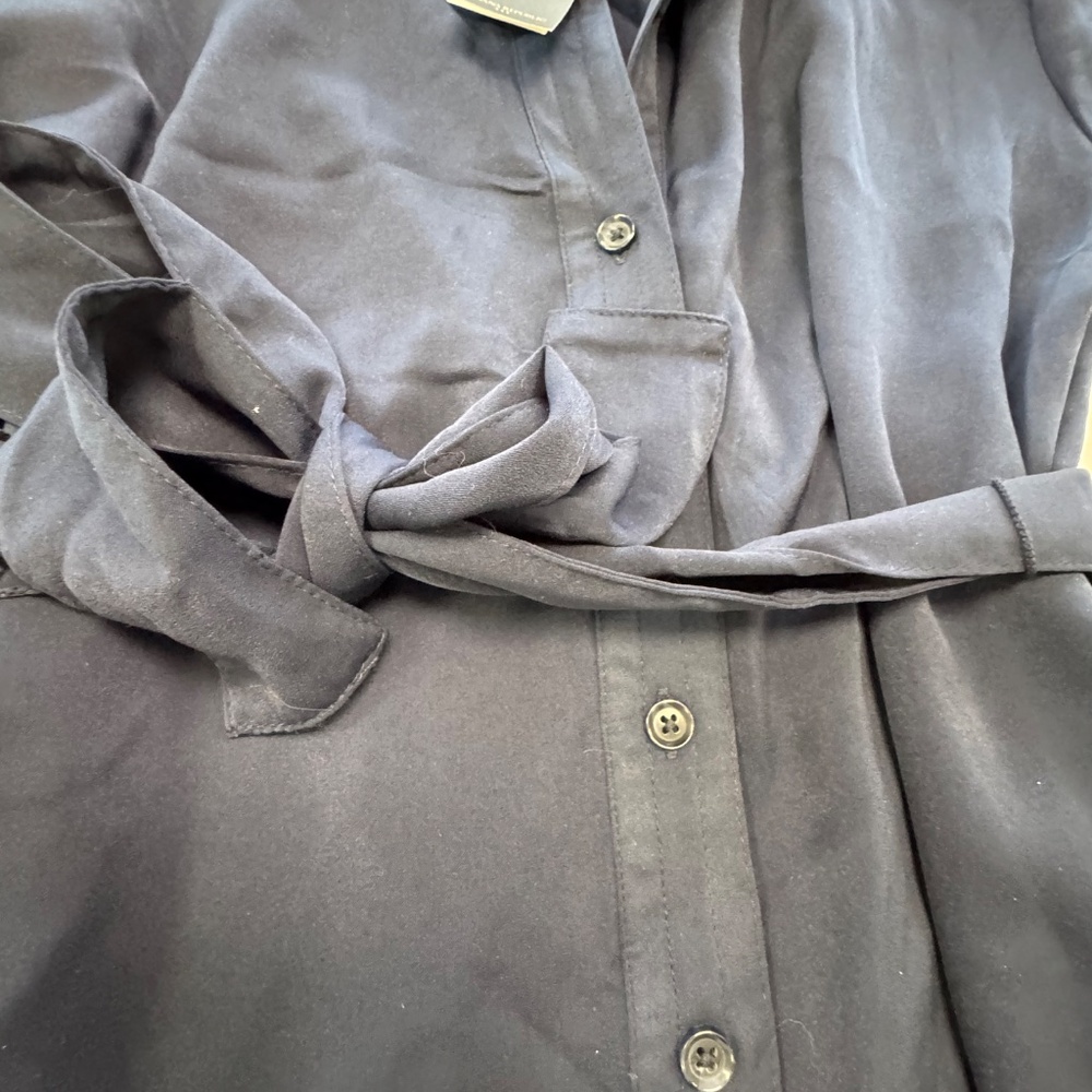 Banana Republic Navy Shirt Dress Size SP - Picture 6 of 10